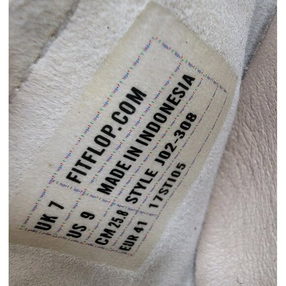 Fit Flops Sz 9 Ballet Slip Ons Comfort Shoes Gold - Picture 5 of 9